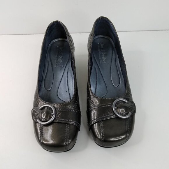 Josef Seibel Mary Green Patent Leather Wedge Pumps Size 40 - Picture 2 of 9